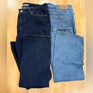Levi's 715 Bootcut Blue Jeans - 2 Pairs W32 L32 (32x32)